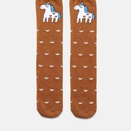 EL REGALO Girls Patterned Cotton Knee-Length Socks-picture-6