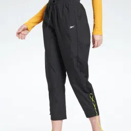 Reebok Coal Black Mid Rise Sports Track Pants-picture-21