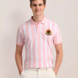 U.S. Polo Assn. Men Striped Polo Collar Cotton Slim Fit T-shirt-picture-18