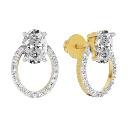 Sparkles Lab Grown Diamond 14k (585) Yellow Gold Earrings for Women image 3