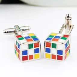 PELUCHE Men Red & Green Cufflink image 1