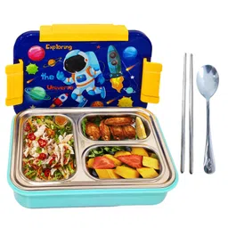 FunBlast Space Theme Insulated Bento Lunch Box with Spoon & Chopstick-picture-32