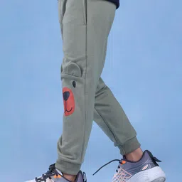 Nino Togs Boys Printed Cotton Relaxed-Fit Mid-Rise Joggers image 3