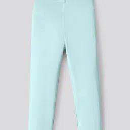 Bonfino 100% Cotton Knit Full Length Solid & Polka Dots Printed Leggings Pack of 5 - Green Pink & White image 5