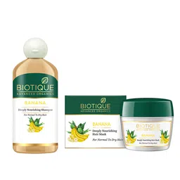 Biotique Banana Shampoo - 300 ml & Hair Mask - 175 g-picture-25