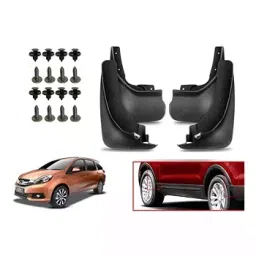 Auto Pearl Front and Rear Mud Guard For Honda Mobilio (Black) Set of 4 Pcs-picture-39