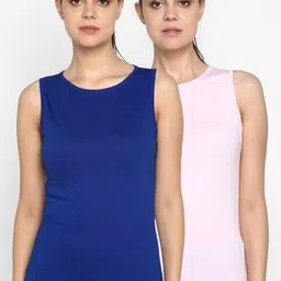 appulse Women Pack Of 2 Solid Round Neck T-shirt-image-63