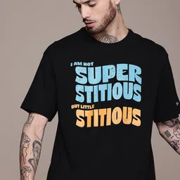 WROGN X The Office Typography Printed Oversized Drop-Shoulder Sleeves Pure Cotton T-shirt-picture-29