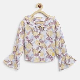 TALES & STORIES Girls Multicoloured Floral Printed Top-picture-48