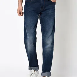 Octave Men Blue Regular Fit Mid-Rise Clean Look Jeans-picture-11