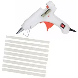 Fadman 20 W Standard Temperature Hot Melt Mini Glue Gun with 9 Stick White 7 mm Stick Dia., 41-Whitemini-20wt-9-St-picture-25