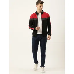 Peter England Men Colourblocked Sweatshirt image 5