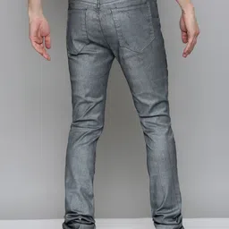 WAIMEA Men Comfort Bootcut Mildly Distressed Light Fade Stretchable Jeans image 4