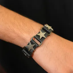 Mali Fionna Men Leather Wraparound Bracelet image 3