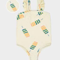 Mi Arcus Baby Girl Sleeveless Ice Cream Candy Print One Piece Swimsuit Yellow-picture-8
