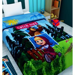 Athom Living Masha The Bear Theme Bed Collections Kids Comforter 300 GSM 135x220 cm-picture-41