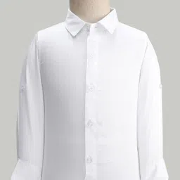 Robo Fry Cotton Woven Full Sleeves Checks 3 Piece Party Suit With Bow - Light Grey image 2