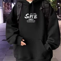 StyleCast x Revolte Typography Printed Hooded Pullover Sweatshirt image 4