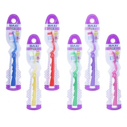 MAXI Twisty Junior Toothbrush Pack of 6 - Multicolour image 3