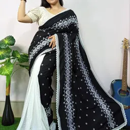 RIDDHIMAN FASHION Ethnic Motifs Saree-picture-31