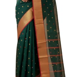 SUTAYAN Woven Design Zari Taant Saree image 2