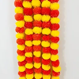 ECOZIAS Yellow 15 Pieces Hanging Marigold Artificial Flowers-picture-24