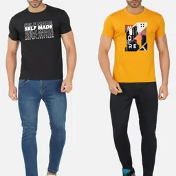 GLOBAL NOMAD Men 2 Printed Bio Finish Pockets T-shirt image 3