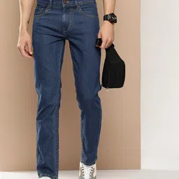 HERE&NOW Men Mid-Rise Slim Fit Light Fade Stretchable Jeans image 1