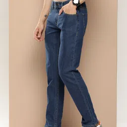 HERE&NOW Men Mid-Rise Slim Fit Light Fade Stretchable Jeans image 2