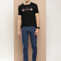 HERE&NOW Men Mid-Rise Slim Fit Light Fade Stretchable Jeans image 4