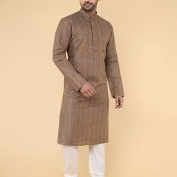 ZOIS Men Khadi Khadi Kurta image 3