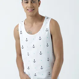 Huetrap Men White Printed Scoop Neck T-shirt-picture-16