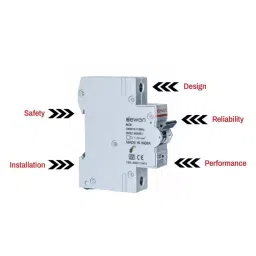 Dewon Electric Miniature Circuit Breaker Single Pole C Curve 32 A Current and 10 kA Breaking Capacity, CB1001032C image 2