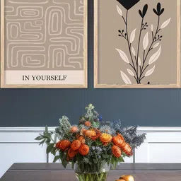 WALLLANE Brown Wood Wall Art image 1