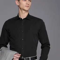 Louis Philippe Pure Cotton Classic Fit Opaque Formal Shirt-picture-26