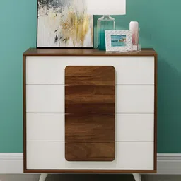 bluewud Brown & White Mayrone Multipurpose Cabinet Chest Of Drawer-picture-20