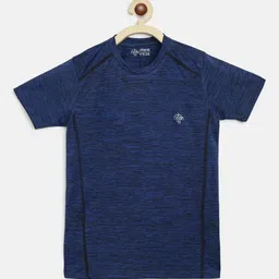 CHIMPRALA Boys Royal Blue Solid Round Neck  Sports T-shirt-picture-53