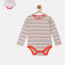 mackly Infant Girls Pack Of 2 Printed 100% Cotton Bodysuits-picture-25