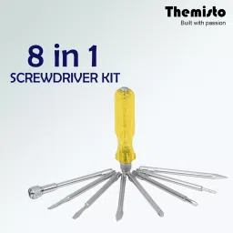 Themisto 8 in 1 Combination Screwdriver Set steel  6 Amps TH-T08 (Set of 8) image 2