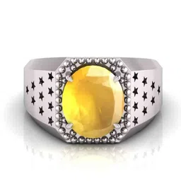 RRVGEM Unisex Yellow Brass Finger Ring image 4