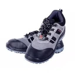 SCUDO Steel Toe Victor Safety Shoes PU Sole UK 8 Black-picture-30