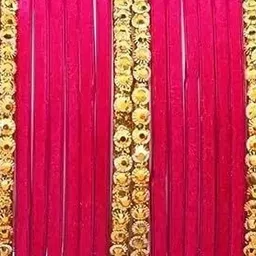 SAVORADE Set Of 12 Pink Glass Bangle-picture-25