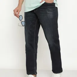 Octave Men Mid-Rise Dark Shade Light Fade Clean Look Stretchable Jeans-picture-28