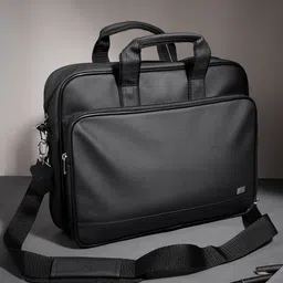 K London Unisex Black Laptop Bag-image-27