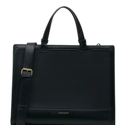 MIRAGGIO Black Rebecca Tote Bag with Detachable Strap (L)-image-16