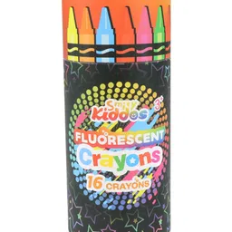 Smily Kiddos Fluorescent Crayons Pack of 16 - Multicolor image 1
