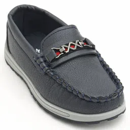 Cute Walk by Babyhug Formal Shoes - Dark Blue image 3