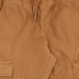 Pantaloons Junior Cotton Solid Trousers - Rust Orange image 4