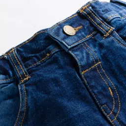 simply premium Simply Denim Full Length Washed Distressed Jeans - Blue image 3