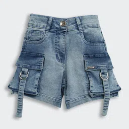 Tiny Girl Girls Barbie Denim Outdoor Denim Regular Fit Shorts-image-56